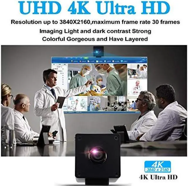 Alt view image 3 of 5 - Hotpet 3840x2160 4K Video Surveillance USB Camera 4K Webcam with Sony IMX317 Sensor USB Webcamera for Industrial, 30fps USB Web Camera with Mini Case Mini Camera Support Most OS Web Cams