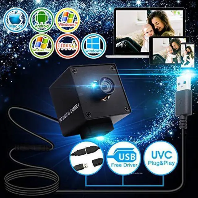 Alt view image 5 of 5 - Hotpet 3840x2160 4K Video Surveillance USB Camera 4K Webcam with Sony IMX317 Sensor USB Webcamera for Industrial, 30fps USB Web Camera with Mini Case Mini Camera Support Most OS Web Cams