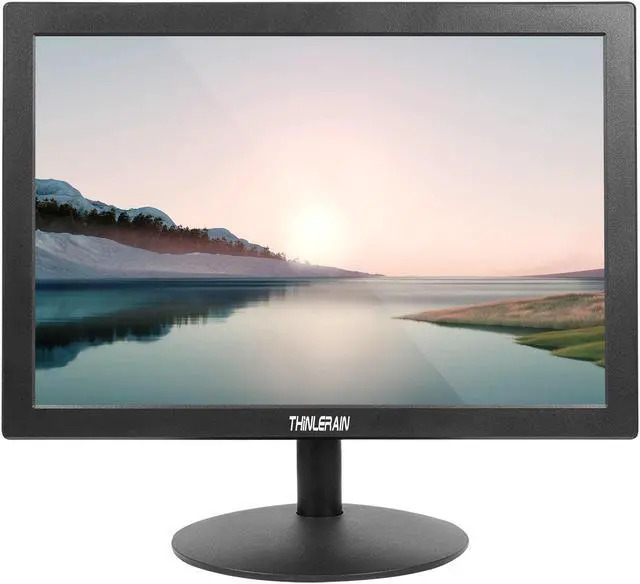 Main image of Thinlerain 15 inch PC Monitor Desktop Monitor with 1440x900, Small Monitor with 16:10 LED Monitor, TFT Panel, 60 Hz, 5Ms, VGA, HDMI, Built-in Speakers