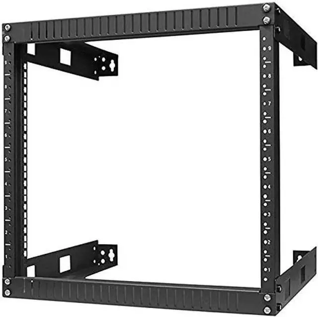 Main image of TECHTOO Wall Mount Rack Open Frame 19Inch Server Equipment Rack Heavy Duty Network Equipment Rack 13.7 Inch Deep - Black (09U)