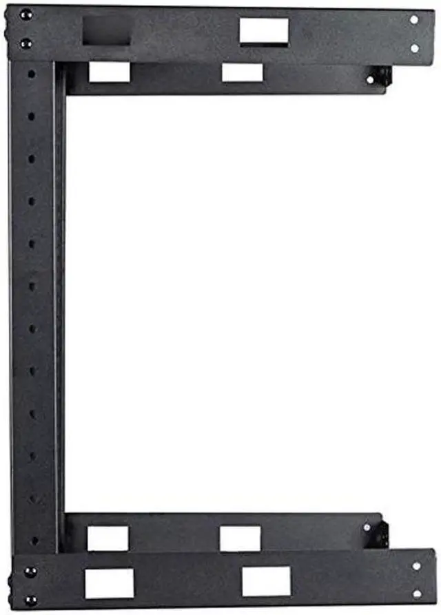 Alt view image 3 of 5 - TECHTOO Wall Mount Rack Open Frame 19Inch Server Equipment Rack Heavy Duty Network Equipment Rack 13.7 Inch Deep - Black (09U)