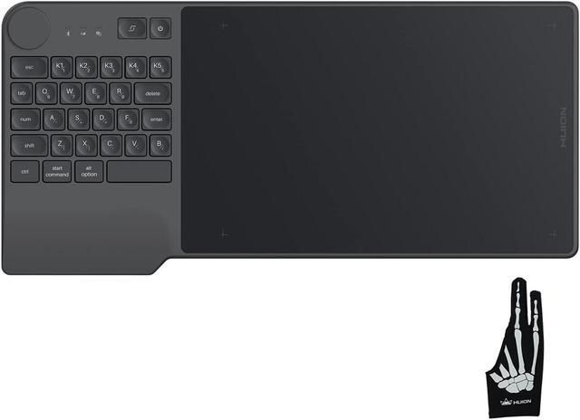 HUION Inspiroy Keydial KD200 Bluetooth 5.0 Wireless Graphics Drawing Tablet  with Keyboard Dial 5 Customized Express Keys Battery-Free Stylus PW517 Tilt  for PC, Mac, Android, with Skeleton Artist Glove - Newegg.com