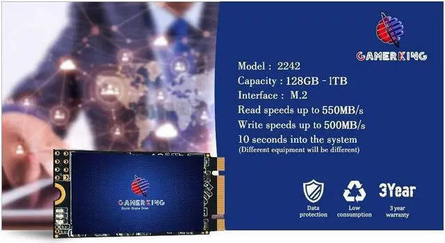 Alt view image 3 of 5 - GAMERKING SSD M.2 2242 1TB NGFF Internal Solid State Drive High Performance Hard Drive for Desktop Laptop SATA III 6Gb/s M2 SSD (1TB, M.2 2242)