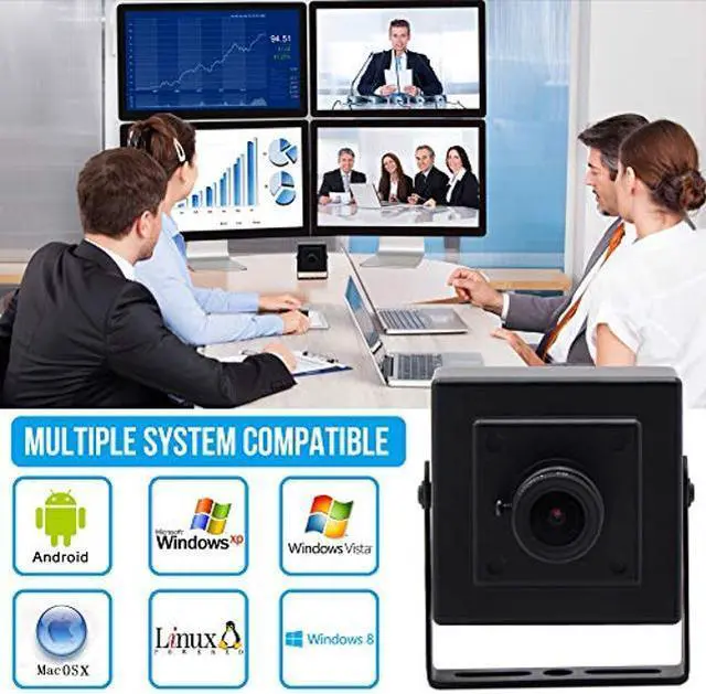 Alt view image 4 of 4 - ELP 4K Camera 3.6mm Lens Mini USB Camera with 3840x2160 HD Webcam for MAC/Windows/Linux/Raspberry Pi Web Camera