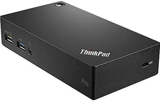 Main image of Lenovo ThinkPad USB 3.0 Pro Dock (40A70045US) 45W AC Adapter With 2 Pin Power Cord Included, Item Does Not Charge The Laptop Or Tablet When Attached