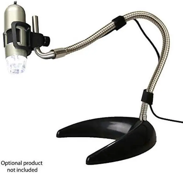 Alt view image 2 of 5 - Dunwell Tech, Inc MS22B Flex-arm Desktop Stand (Black) - Designed for Dino-Lite