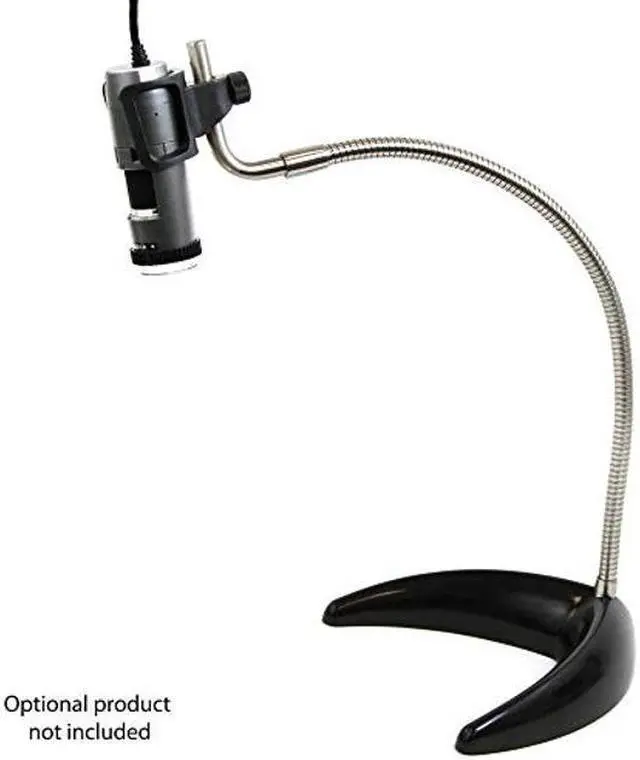 Alt view image 4 of 5 - Dunwell Tech, Inc MS22B Flex-arm Desktop Stand (Black) - Designed for Dino-Lite