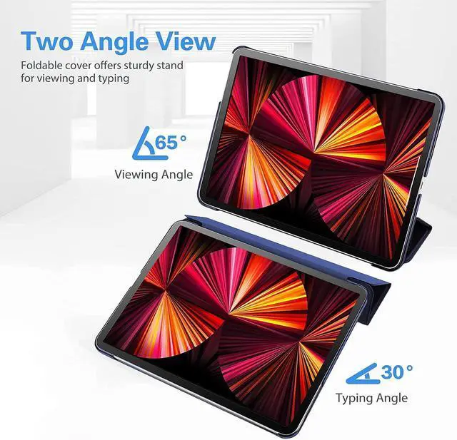 Alt view image 4 of 5 - ProCase iPad Pro 11 Case 2021/2020/2018 Smart Cover Bundle with Keyboard Case for iPad Pro 11 Inch 3rd/2nd/1st Gen
