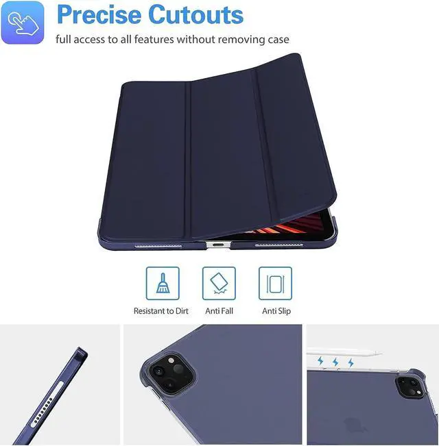 Alt view image 5 of 5 - ProCase iPad Pro 11 Case 2021/2020/2018 Smart Cover Bundle with Keyboard Case for iPad Pro 11 Inch 3rd/2nd/1st Gen