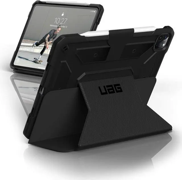 Main image of URBAN ARMOR GEAR UAG iPad Pro 12.9-inch (4th Gen, 2020) Case Metropolis [Black] Folio Slim Heavy-Duty Tough Multi-Viewing Angles Stand Military Drop Tested Protective Cover
