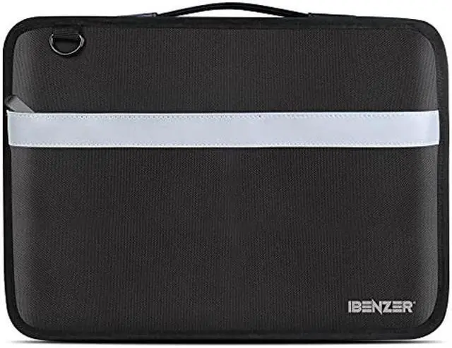 Main image of IBENZER 11 Inch Shockproof Protective carrying Laptop Sleeve Case with shoulder strap Compatible with 11.6 Macbook/DELL/HP/Asus/Acer/Lenovo/Samsung Chromebook, Black LS-BPV-0111BK