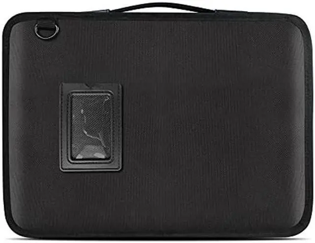 Alt view image 2 of 5 - IBENZER 11 Inch Shockproof Protective carrying Laptop Sleeve Case with shoulder strap Compatible with 11.6 Macbook/DELL/HP/Asus/Acer/Lenovo/Samsung Chromebook, Black LS-BPV-0111BK