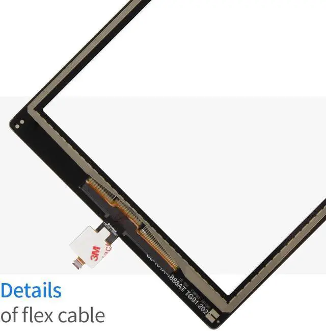 Alt view image 5 of 5 - Screen for  Fire HD 10 HD10 2019 9th M2V3R5 Touch Screen Digitizer Full Outer Glass Panel Lens Replacement with Free Tools (Not Including LCD Display)