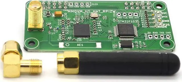 Alt view image 3 of 5 - AURSINC MMDVM Hotspot Board + Antenna Support UHF VHF Support P25 DMR YSF DSTAR NXDN POCSAG for Raspberry Pi-Zero W, Pi 3 (Board)