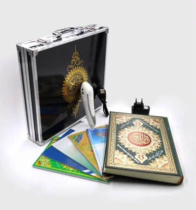 Alt view image 5 of 5 - Digital Qur'an Pen Quran Player Pen Reader 8GB Silver Color Word for Word Tajweed (M9 Normal Size Book)