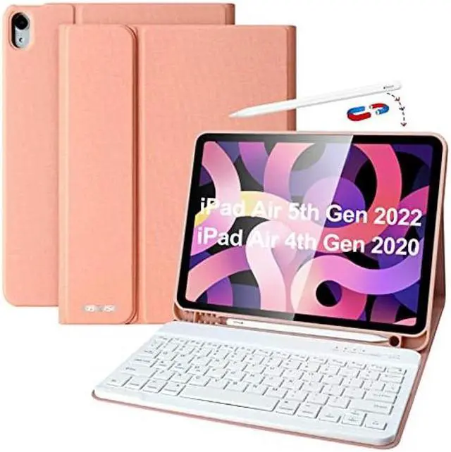 Main image of Keyboard Case for iPad Air 5th Generation 2022/ iPad Air 4th Gen 2020/iPad Pro 11 Inch 2018, 10.9 inch Case with Pencil Holder, Detachable Bluetooth Keyboard Smart Tablet Case for iPad Air 5th/4th Gen
