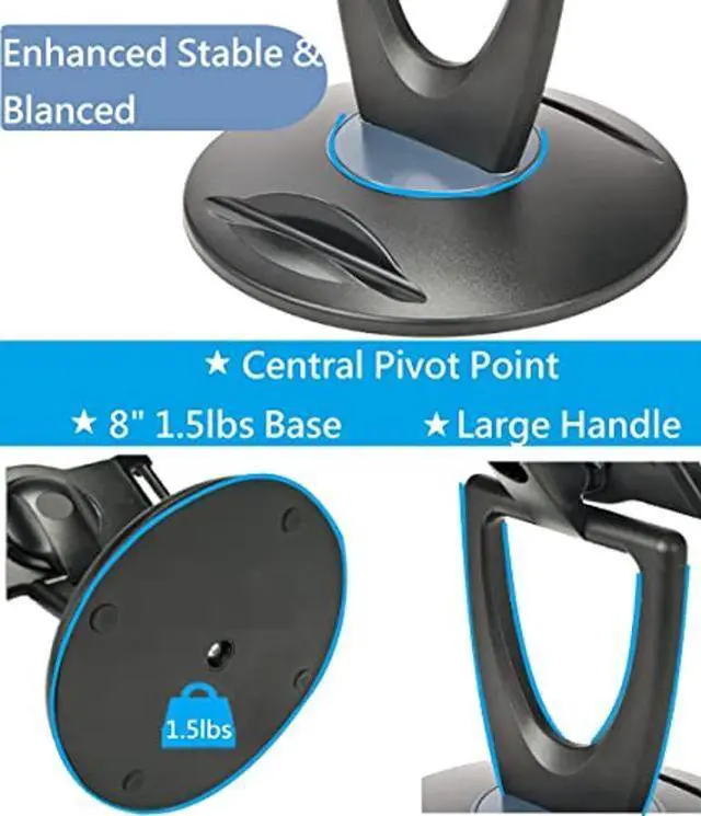 Alt view image 3 of 5 - MAX SMART Large Tablet POS Stand, Rotating Commercial Tablet Stand, Swivel Base for Retail Kiosk Register Office Showcase Cashier and Business