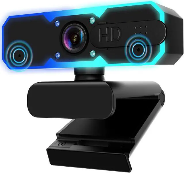Main image of NBPOWER 1080P 60FPS Streaming Camera Webcam with Microphone and Fill RGB Light,Autofocus,Work with Laptop/Desktop Computer/Winsdows/Mac OS/PC Computer for Camera