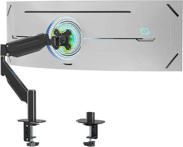 Main image of Suptek Ultrawide Monitor Arm, Heavy Duty Monitor Arm for Ultrawide Monitors up to 43 inches and 28.6 lbs, Single Desk Mount Stand, Pneumatic Height,C-Clamp and Grommet Desk Mount MD71M