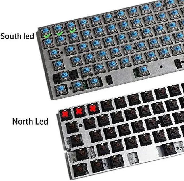 Alt view image 5 of 5 - YMDK 133 Key Cyan Blue PBT Double Shot Side-lit Shine Through Backlit keycaps OEM Profile for MX Mechanical Keyboard 108 96 87 NJ80 KBD67 ID80 84 68 64
