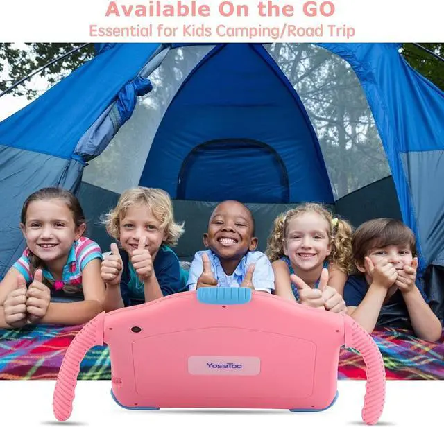 Alt view image 5 of 5 - Kids Tablet 7 inch Tablet for Kids 3-7 Toddler Tablet with Case WiFi Kids Android Tablet for Toddlers Kids Software Installed Kid Tablet for Girls