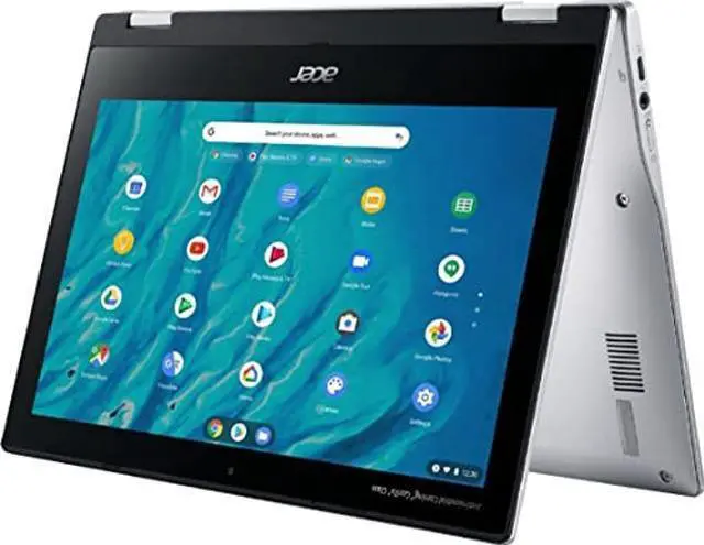 Alt view image 2 of 5 - acer 2023 Newest X360 Chromebook Spin 2-in-1 Convertible Laptop Student Business,8-Core MediaTek MT8183C Processor,11.6' HD Touch IPS,4GB RAM,64GB eMMC,WiFi 5,Chrome OS+MarXSolCables,Pure Silver
