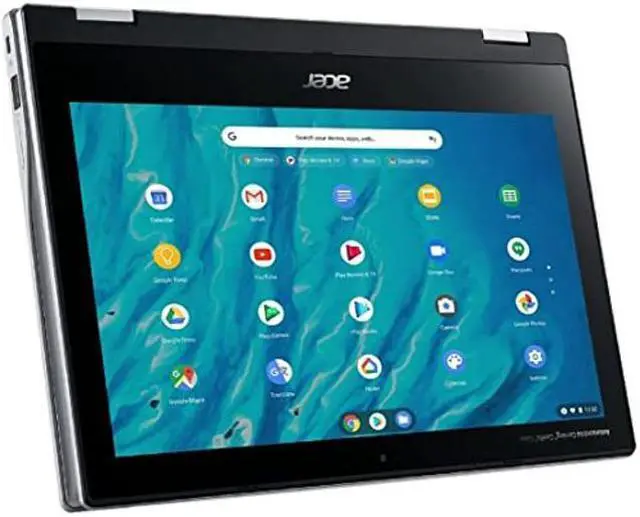 Alt view image 4 of 5 - acer 2023 Newest X360 Chromebook Spin 2-in-1 Convertible Laptop Student Business,8-Core MediaTek MT8183C Processor,11.6' HD Touch IPS,4GB RAM,64GB eMMC,WiFi 5,Chrome OS+MarXSolCables,Pure Silver