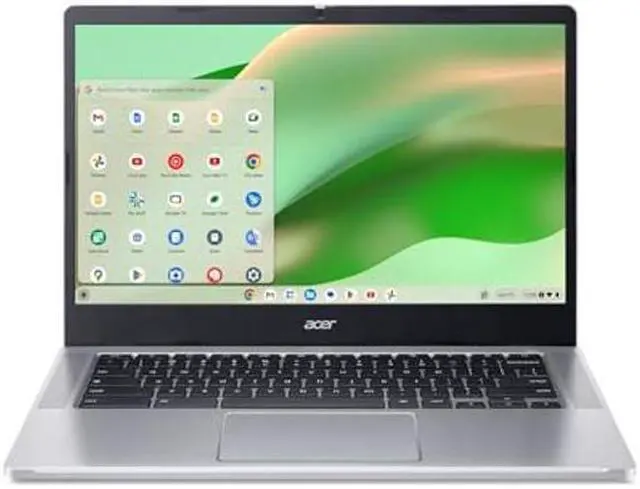 Main image of Acer Chromebook 314 CB314-4H-C2UW Laptop | Intel Processor N100 | 14" Full HD (1920 x 1080) IPS Display | 4GB LPDDR5 | 64GB eMMC | Intel Wireless Wi-Fi 6E AX211 | Chrome OS | Pure Silver