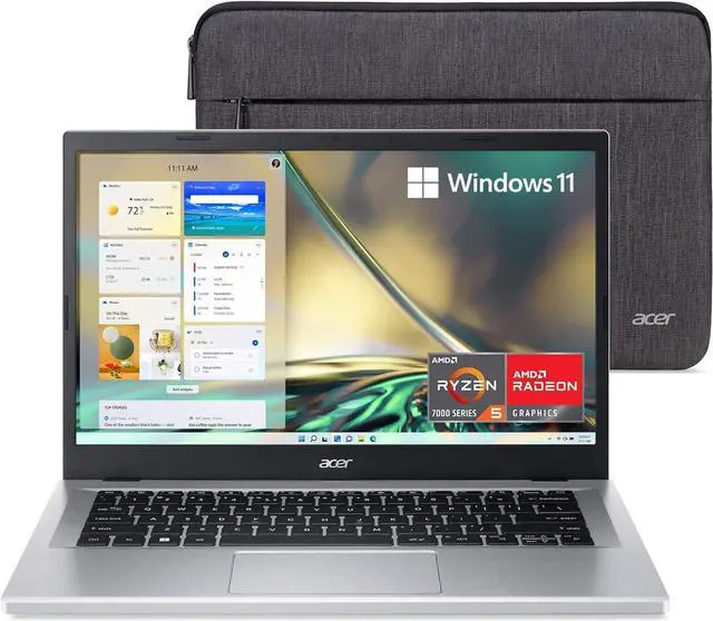 Main image of Acer Aspire 3 A314-23P-R3QA Slim Laptop | 14.0" Full HD IPS Display | AMD Ryzen 5 7520U Quad-Core Processor | AMD Radeon Graphics | 8GB LPDDR5 | 512GB NVMe SSD | Wi-Fi 6 | Windows 11 Home,Silver