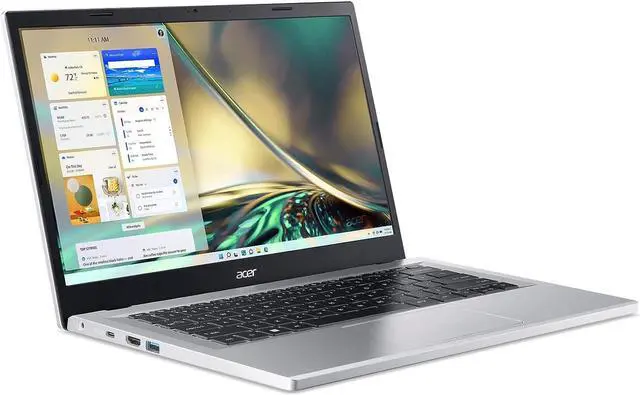 Alt view image 2 of 5 - Acer Aspire 3 A314-23P-R3QA Slim Laptop | 14.0" Full HD IPS Display | AMD Ryzen 5 7520U Quad-Core Processor | AMD Radeon Graphics | 8GB LPDDR5 | 512GB NVMe SSD | Wi-Fi 6 | Windows 11 Home,Silver