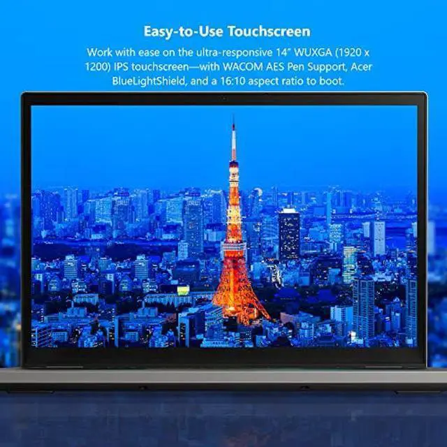 Alt view image 4 of 4 - Acer Aspire 3 Spin 14 Convertible Laptop | 14" 1920 x 1200 IPS Touch Display | Intel Core i3-N305 | Intel UHD Graphics | 8GB LPDDR5 | 128GB SSD | Wi-Fi 6 | Windows 11 Home in S mode | A3SP14-31PT-37NV