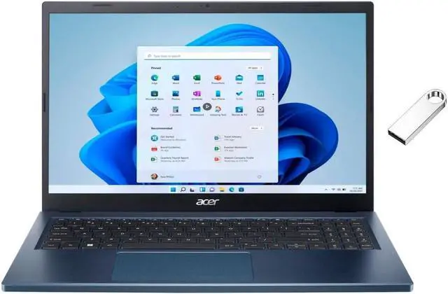 Main image of acer Aspire 3 Thin & Light Laptop | 15.6" Full HD IPS Touch Display | AMD Ryzen 5 7520U | 8GB RAM DDR5 | 512GB SSD | AMD Radeon Graphics | Windows 11 Home | Bundle with 64GB USB Flash Drive