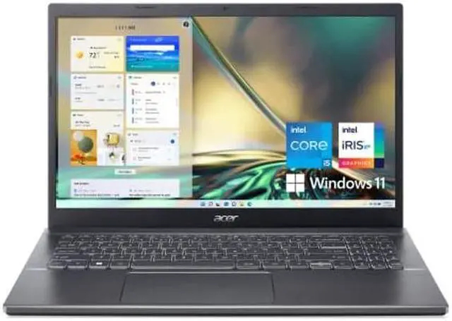 Main image of Acer Aspire 5 A515-57-53T2 Slim Laptop | 15.6" Full HD IPS Display | 12th Gen Intel Core i5-1235U | 8GB DDR4 | 512GB NVMe SSD | 802.11ax Wi-Fi 6 | Thunderbolt 4 | Backlit Keyboard | Windows 11 Home