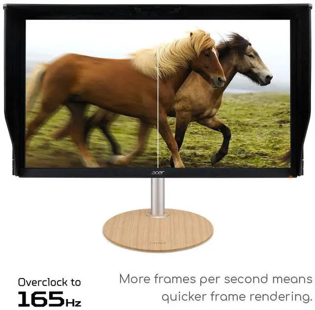 Alt view image 4 of 5 - ConceptD CP3 CP3271U Vbmiippruzx 27" WQHD 2560 x 1440 IPS Adaptive Sync Monitor, PANTONE Validated, DisplayHDR400, 165Hz, Up to 0.7ms, DCI-P3, Delta E<2 (Display Port, 2 x HDMI, USB Type-C, USB ports)