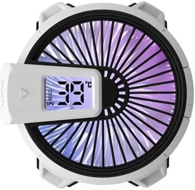 Main image of ALSEYE W90 CPU Cooler Digital for AMD, Temperature Displayed CPU Cooler for Small Size PC Case with Powerful 90mm ARGB Lighting Fan and 40mm High-Performance Heat Column Inside. (W90-AMD)