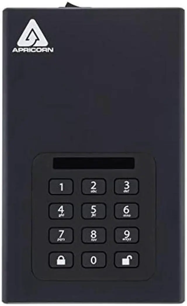 Alt view image 2 of 5 - Apricorn 4TB Aegis Padlock DT 256-bit Encryption USB 3 Hard Drive (ADT-3PL256-4000)