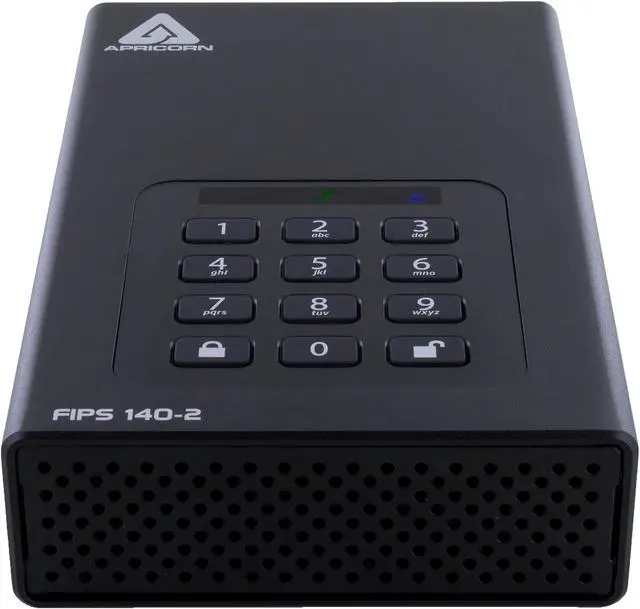 Alt view image 4 of 5 - Apricorn 6TB Aegis Desktop Padlock FIPS 140-2 Validated 256-Bit Encrypted Hard Drive (ADT-3PL256F-6000)