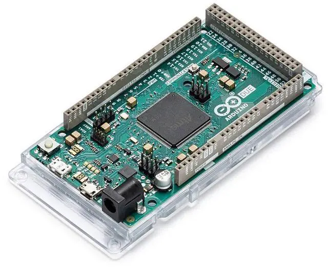 Alt view image 2 of 5 - Arduino Due with Headers [A000062]  32-bit ARM Cortex-M3, 84MHz, 54 Digital I/O Pins, 12 Analog Inputs, 512KB Flash, USB Host, Pre-Soldered Headers, Compatible with Arduino IDE for Advanced Projects
