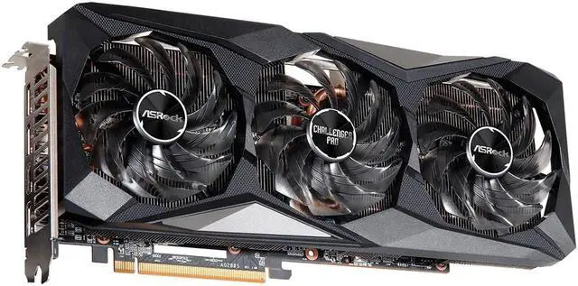 Alt view image 3 of 5 - ASRock AMD Radeon RX 6750 XT Challenger Pro 12GB OC GDDR6 192-bit 0dB Silent Cooling Graphics Card 7680 x 4320 DisplayPort HDMI Overclocked 18 Gbps