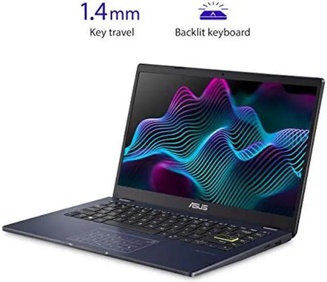Alt view image 3 of 5 - ASUS L410 MA-DB02 Ultra Thin Laptop, 14" FHD Display, Intel Celeron N4020 Processor, 4GB RAM, 64GB Storage, NumberPad, Windows 10 Home in S Mode, Star Black