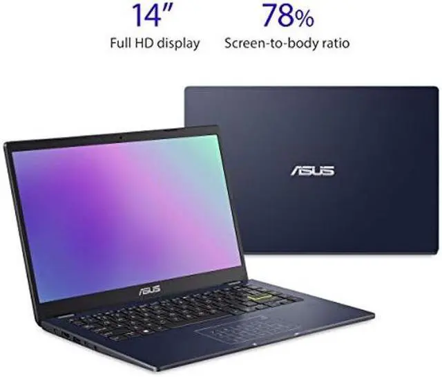 Alt view image 2 of 5 - ASUS L410 MA-DB02 Ultra Thin Laptop, 14" FHD Display, Intel Celeron N4020 Processor, 4GB RAM, 64GB Storage, NumberPad, Windows 10 Home in S Mode, Star Black