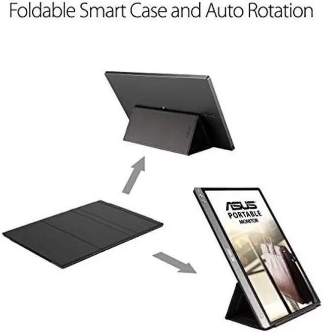 Alt view image 4 of 5 - ASUS ZenScreen MB14AC 14" Portable USB Monitor, 1080P Full HD, IPS, USB Type-C, Eye Care, Anti-glare surface, External Screen for Laptop, Hybrid Signal Solution, 3-Year Warranty , GRAY