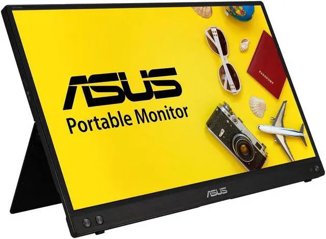Alt view image 2 of 5 - ASUS ZenScreen 15.6" 1080P Portable Monitor (MB16ACV) - Full HD, IPS, Eye Care, Flicker Free, Blue Light Filter, Kickstand, USB-C Power Delivery, for Laptop, PC, Phone, Console