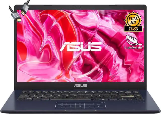 Main image of ASUS Vivobook Go 14" FHD Laptop, Intel Celeron N4020, Wi-Fi 5, USB Type-C, 12Hrs Battery Life, Windows 11 Home in S Mode, w/HDMI (4GB RAM | 64GB SSD)