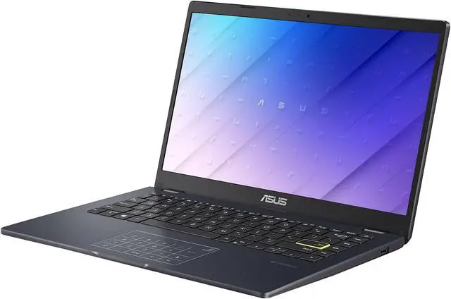 Main image of ASUS L410 MA-DB04 Ultra Thin Laptop, 14" FHD Display, Intel Celeron N4020 Processor, 4GB RAM, 128GB Storage, NumberPad, Windows 10 Home in S Mode, Star Black