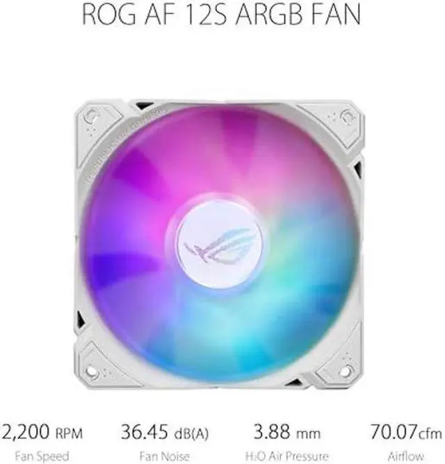 Alt view image 3 of 5 - ASUS ROG RYUO III 360 ARGB White Edition All-in-one AIO Liquid CPU Cooler 360mm Radiator, Asetek 8th gen Pump Solution, Anime Matrix(tm) LED Display and ROG AF 12S ARGB Fan.