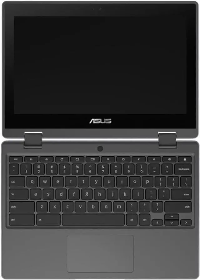 Alt view image 2 of 5 - ASUS Chromebook Flip CR1 CR1100 11.6" HD 2-in-1 Touchscreen Notebook Computer, Intel Celeron N5100 1.1GHz, 8GB RAM, 32GB eMMC, Chrome OS, Dark Gray