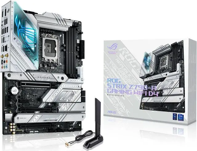 Main image of ASUS ROG Strix Z790-A Gaming WiFi D4 LGA1700(Intel 14th& 13th & 12th Gen) ATX gaming motherboard(16+1 power stages,DDR4,4xM.2 slots, PCIe 5.0,WiFi 6E,USB 3.2 Gen 2x2 Type-C with PD 3.0 up to 30W)