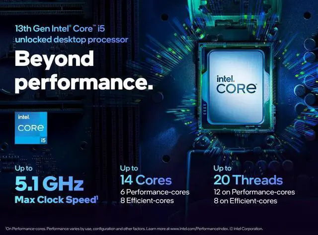 Alt view image 2 of 5 - Intel Core i5-13600K Desktop Processor 14 (6 P-cores + 8 E-cores) with Integrated Graphics - Unlocked