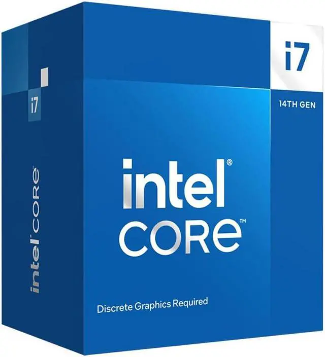 Main image of Intel Core i7-14700F Desktop Processor 20 cores (8 P-cores + 12 E-cores) up to 5.4 GHz
